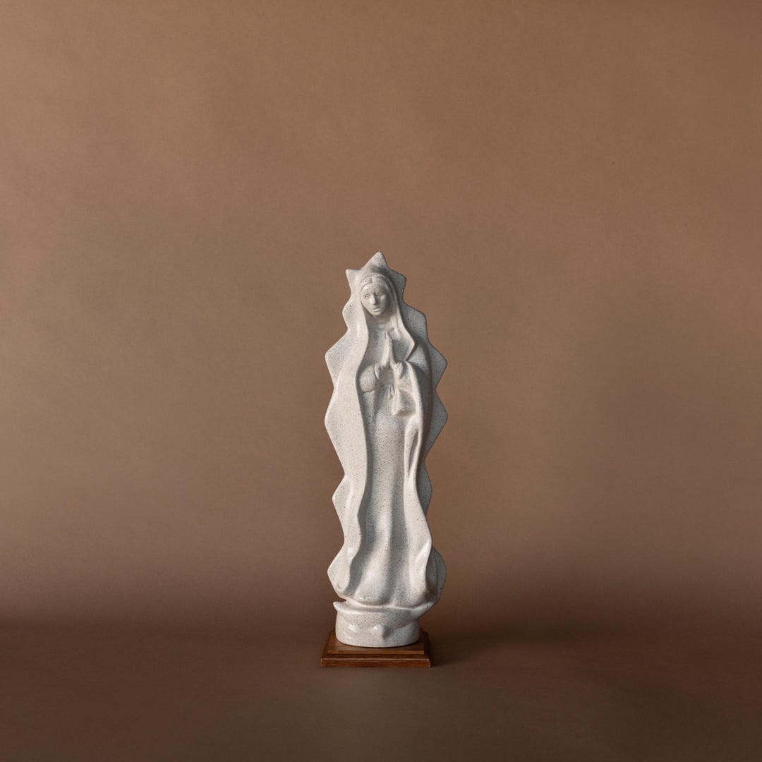 Our Lady of Guadalupe Statue, Handmade Virgin Mary Figurine, Catholic ...