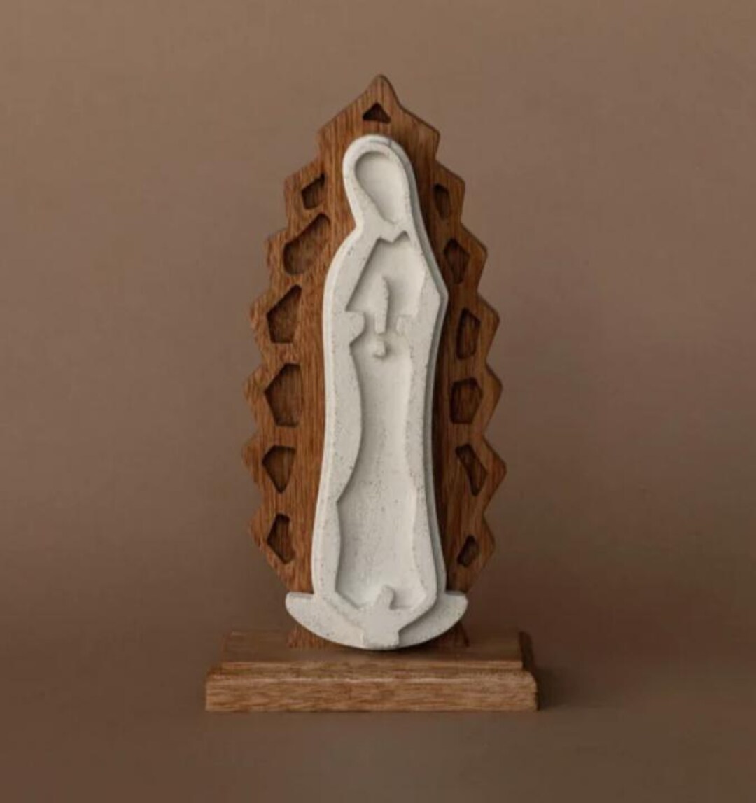 Our Lady of Guadalupe Statue, Handmade Virgin Mary Figurine, Catholic ...