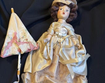 Muñeca Nancy Ann vintage de 1940, 28 cm