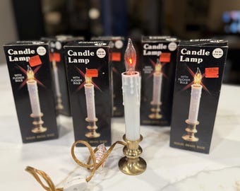 Vintage Solid Brass Candle Light