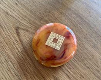 Vintage 1950-60's Revlon Compact Super Sheer Love Pat - Butterscotch Color. NEW