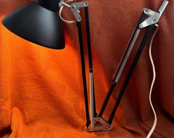 Vintage Ledu Desk Table Lamp MCM Drafting Light. Works. No clamp.