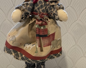 Vintage Raggedy Ann Doll - Noah's Ark Themed. 1995