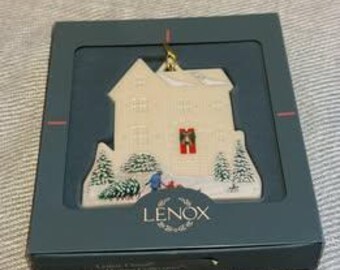 Vintage 1990's Lenox Ornament House