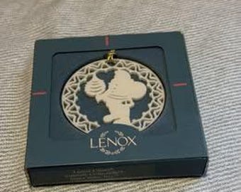 Vintage Lenox Santa with Tree - Yuletide Ornaments Collection