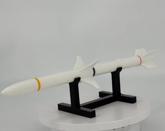 AGM-88 (HARM) — 12" 3D-Printed Inert Replica