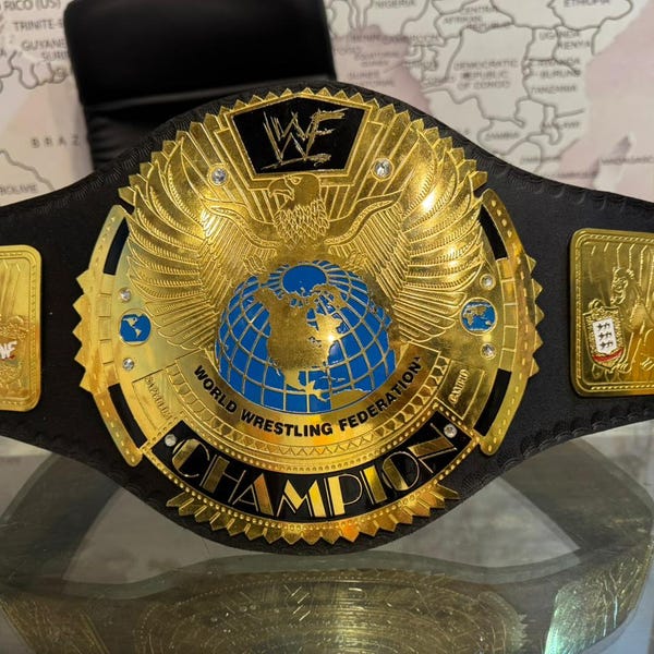 Championship Belt Big Eagle – Replica Wrestling Title, Leather Strap belt
