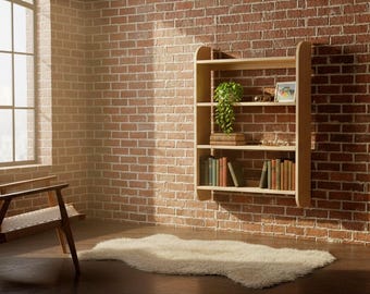 Minimalist Narrow Floating Shelf -  DIY Woodworking PDF Plans