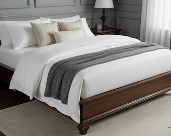 Queen Platform Bed Frame Plans: Modern Woodworking PDF - DIY Bedroom Furniture
