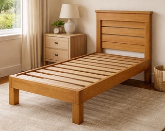 Minimalist Wood Bed Frame (PDF Plan) – Twin, Full, Queen Sizes