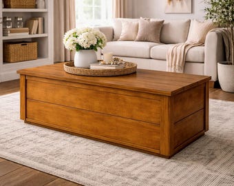 Wooden Storage Trunk Plans | DIY Toy Box, Blanket Chest (PDF)