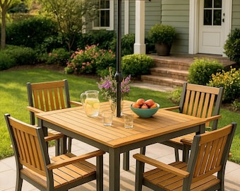 Stylish Outdoor Dining Table - DIY Modern Outdoor Furniture