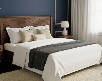 DIY King Bed Frame Plan – Timeless Woodworking Design (PDF Blueprint)