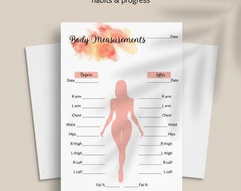 Fitness Planner | Workout, Meal & Progress Tracker (A4 + Letter PDF)
