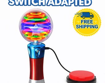 Switch Adapted Light Up Wand Spinner Ball | Light Cause and Effect Toy