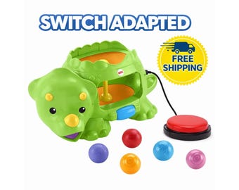 Switch Adapted Double Poppin’ Dino Toy  | Accessible Cause & Effect Toy