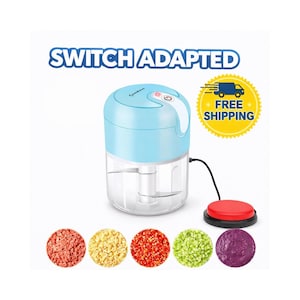 Switch Adapted Mini Food Chopper | Accessible Kitchen Tool