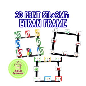 ETRANフレームのSTLファイルと3MFファイルのバンドル｜3Dプリント用の即時デジタルダウンロード