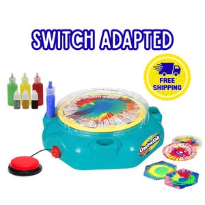 Macchina per Spin Art adattabile a Switch / Giocattolo artistico accessibile