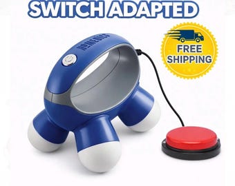 Switch Adapted Hand Held Vibrating Massager | Sensory Toy | Assistive Device