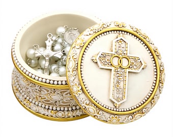 Cross Wedding Rosary Box