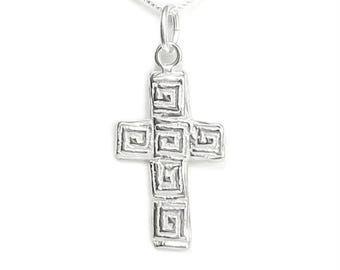 Mosaic Cross Necklace