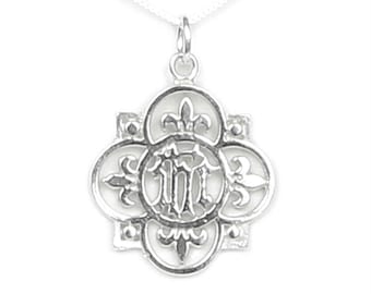 Christogram IHC Cross Necklace