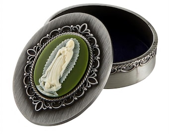 Our Lady Cameo Rosary Box