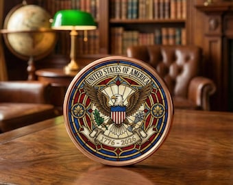 250th Anniversary USA Commemorative Coin 1776-2026 Patriotic Eagle Challenge Coin Semiquincentennial Gift for Veterans America History