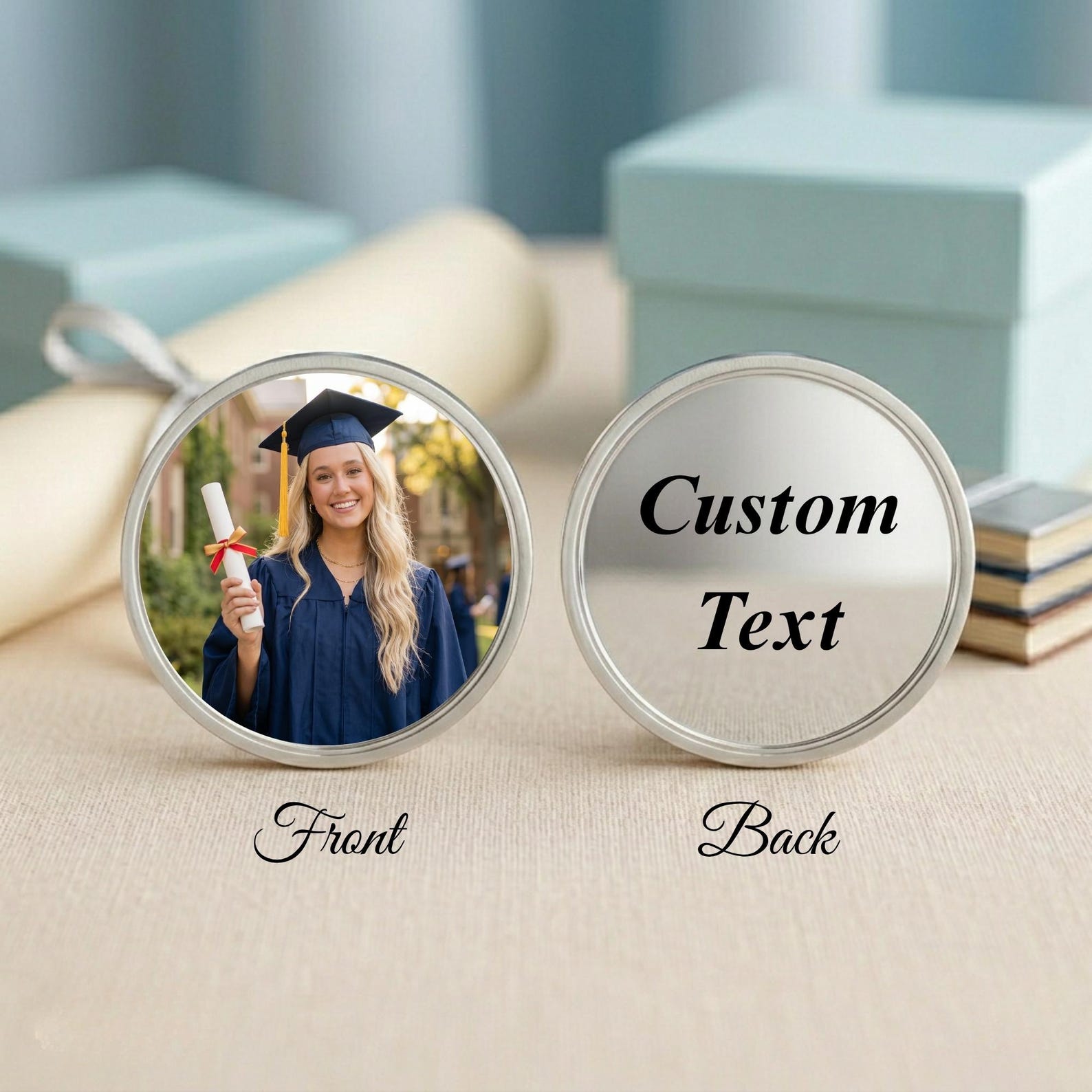 Program Completion Graduation Coin Personalized Graduation Photo Coin, Class of 2026 Gift for Graduate ...