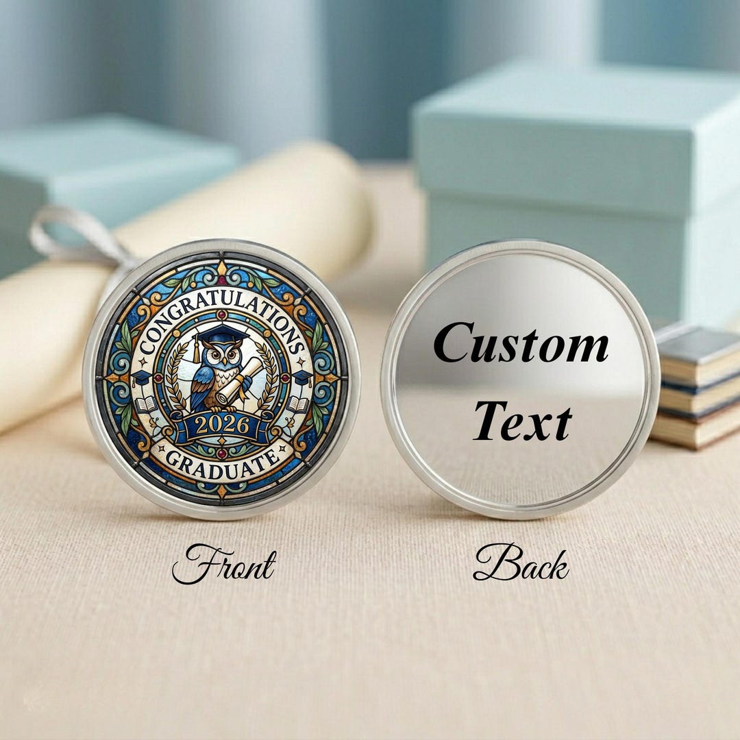 Personalized Graduation Gift 2026, Custom Graduation Coin, Stained ...