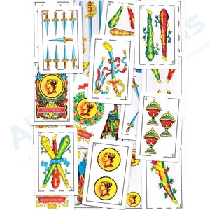 Santeria Yoruba. TAROT  one deck Spanish  PLAYING CARDS.  Juego de 50 Barajas españolas