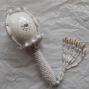 Santeria Yoruba. Beaded Wooden RATTLE /ashere /maraca for Orishas . - Etsy
