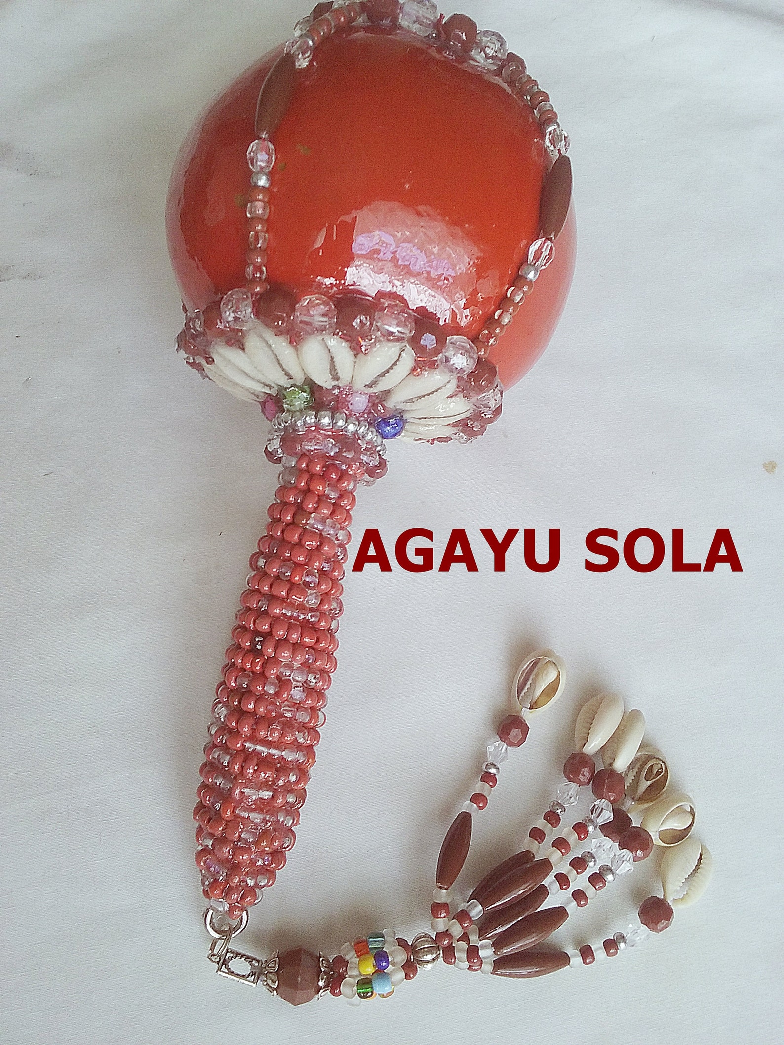 Santeria Yoruba. Beaded wooden RATTLE /Ashere /maraca for | Etsy