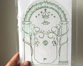 Doors of Durin Sun Catcher Window Cling Decal