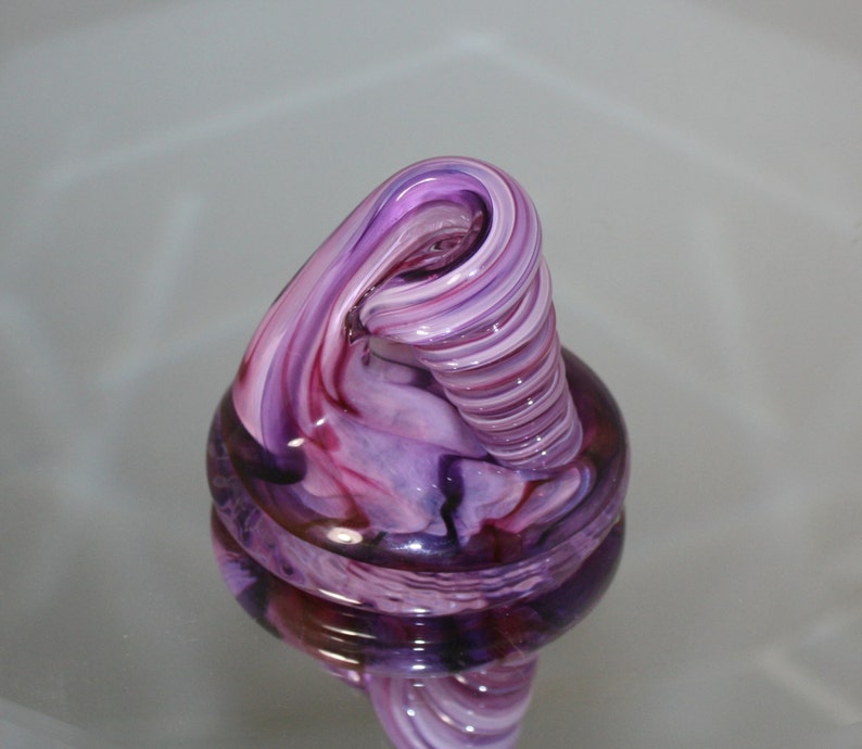 Pink And Purple Glass Desk Pen Holder Paperweight Etsy