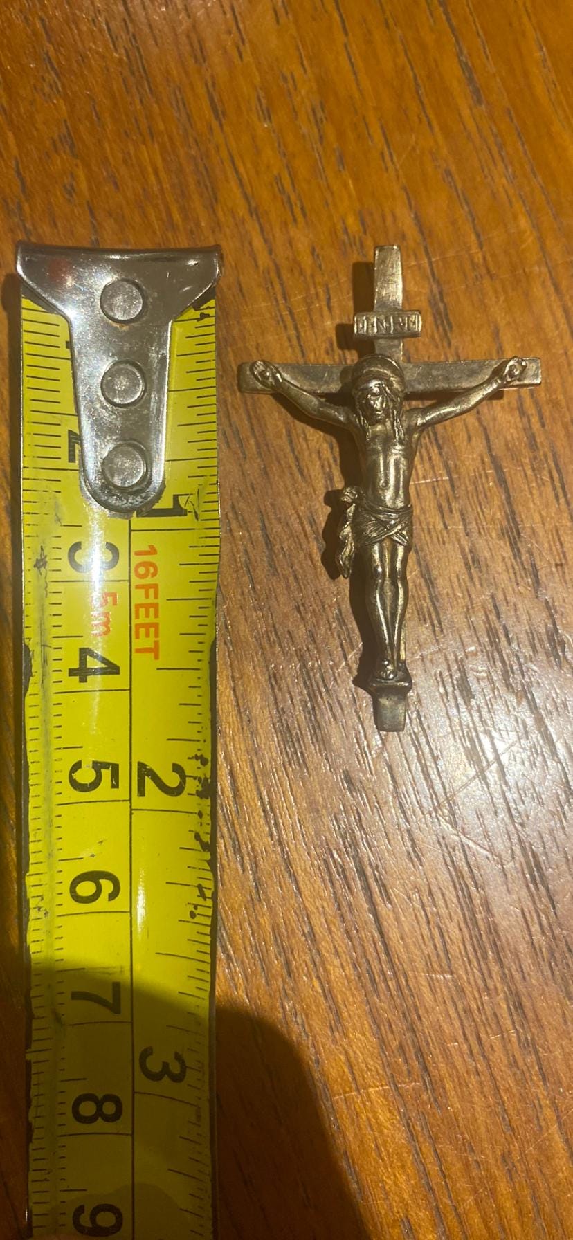 Vintage Silver Crucifix Cross Pendant - 6.1g 025/.925 Silver - Etsy