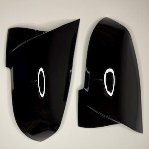 BMW Mirror Caps Black – Fits F20 F21 F22 F23 F30 F31 F32 F33 F36 F34 X1 E84 F87 M2 – M Look Exterior Mirror Housings