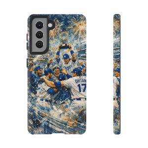 Dodgers World Series Cup League Baseball Handyhülle | Robuste Hülle | Glänzend & Matt