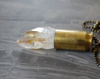 Citrine Crystal Bullet Necklace - Gifted at GBK's MTV Movie Award Lounge