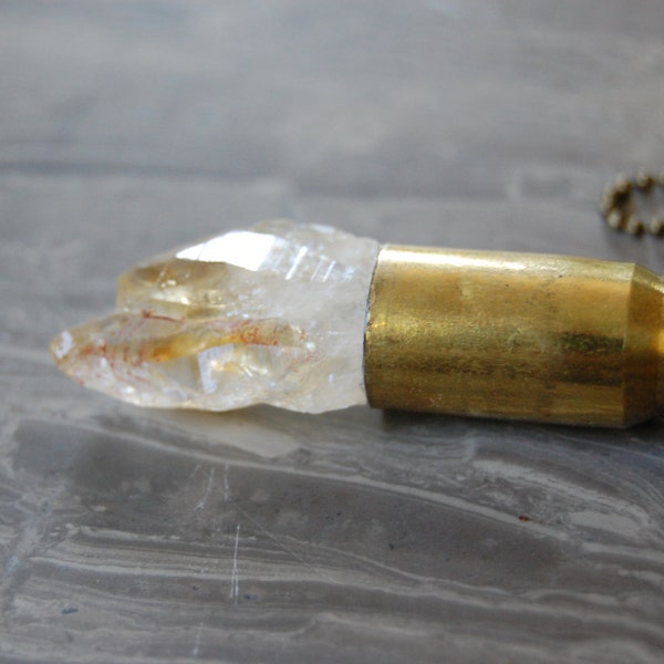 Citrine Crystal Bullet Necklace - Gifted at GBK's MTV Movie Award Lounge