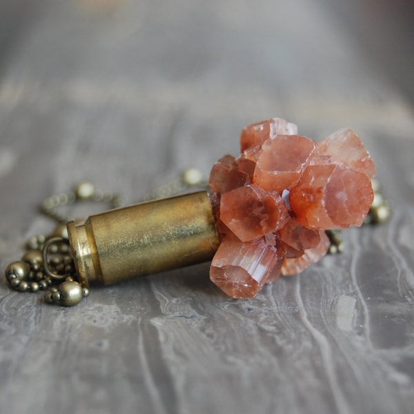 Aragonite Crystal Bullet Necklace - Gifted at GBK's MTV Movie Award Lounge