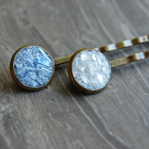 Crushed Crystal Druzy Bobby Pins image 3