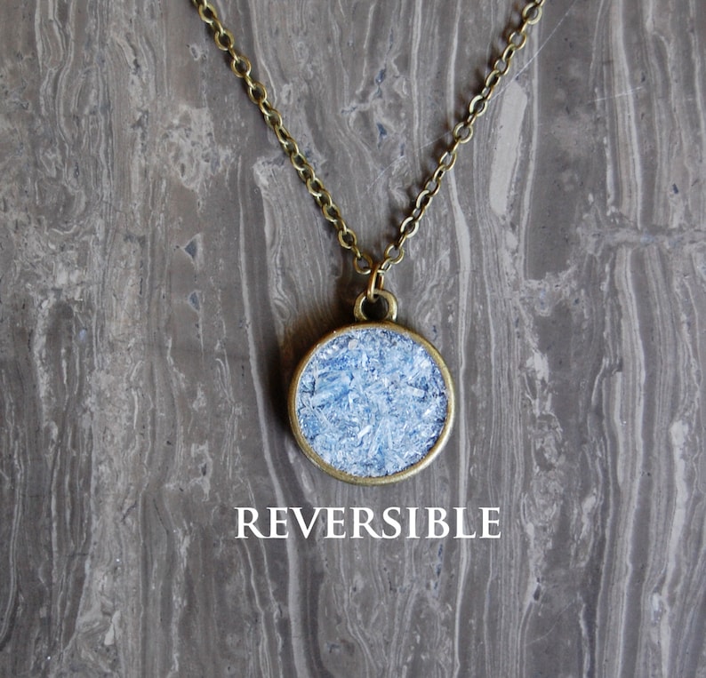 Reversible Crushed Crystal Necklace 2 in 1 Necklace As Seen On The Vampire Diaries image 3