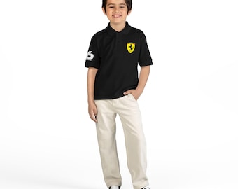 Charles Leclerc Racing Graphic Polo | Youth Jersey Polo