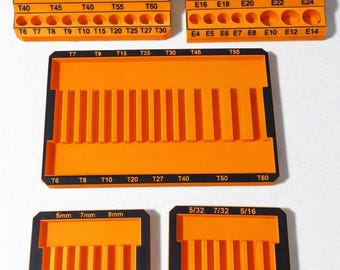 Master Bit Socket Organizer -Fits Harbor Freight 87pc Set #70347