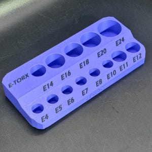 E-Torx Socket Organizer for Harbor Freight, Icon, Pittsburgh, Snap On