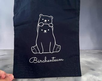 Wechselsachen Kita Beutel / Kindergartenstart / Geschenk / personalisierbar / Wechselsachen / Wechselkleidungsbeutel / Bärchen