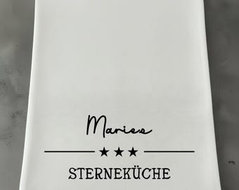 Personalisiertes Geschirrtuch - Geschenk für Freundin | Küchentuch mit Namen | Einweihungsgeschenk | Geschenk Frau