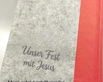 Motto Gotteslob Bestickung , Gotteslob Hülle zur Kommunion, Unser Fest mit Jesus  2027